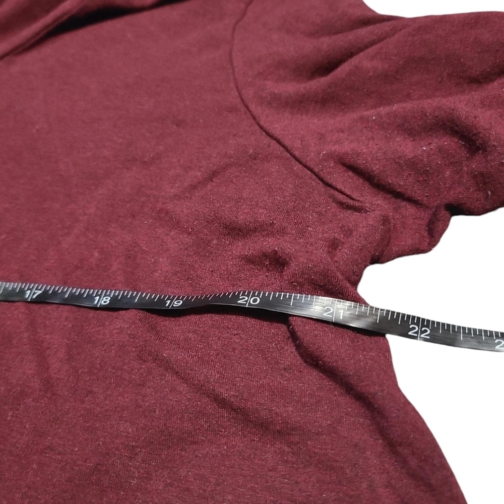 TAHARI WOMAN Burgundy turtleneck tunic 1x - Picture 4 of 9